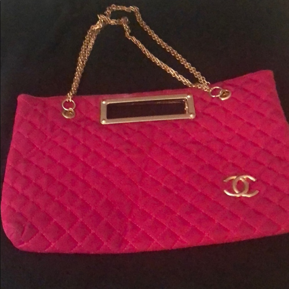 Pink & Gold clutch